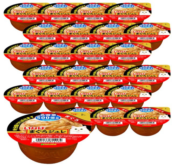 이나바 고양이 마구로쥬레 컵간식, 참치맛, 65g, 24개