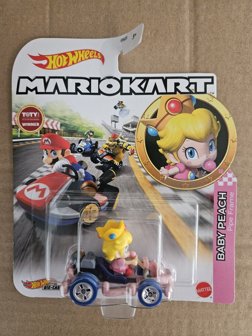 핫휠 마리오카트 베이비피치 피치공주 미니카 피규어