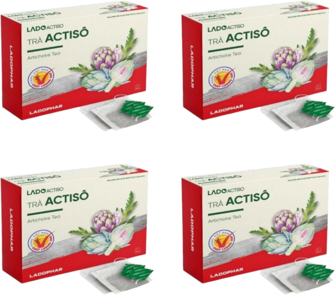 베트남 라도 아티소 차 - tra ACTISO LADOPHAR, 4개, 100개입, 2g