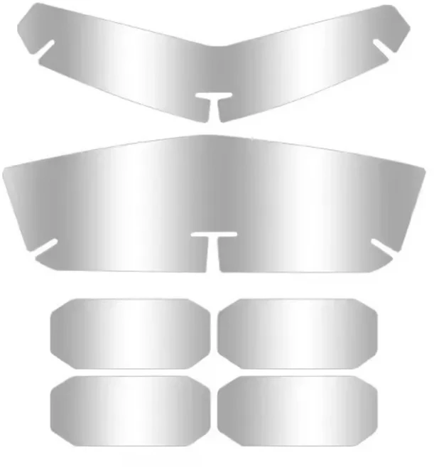 쿠쿠스토어 V-strom 800DE 오토바이 헤드라이트 보호 필름 스티커 SUZUKI V 계기판, 17 Tail Transparent, 01 China Mainland