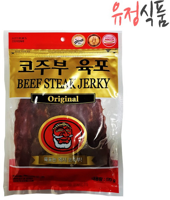 [유정식품] 코주부대용량육포 150g, 3개