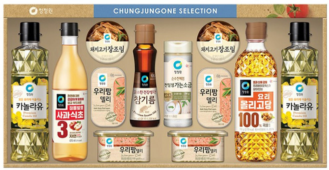 청정원6호 25년 추석선물세트 종합세트 3개 돼지고기장조림 우리팜델리 사과식초 올리고당, 3세트