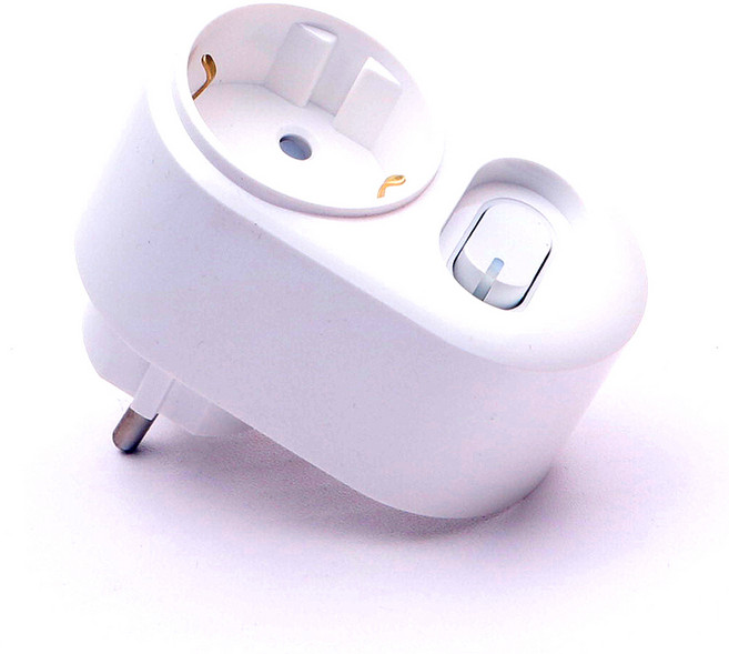 현대일렉트릭 국산 멀티탭 1구 차단 개별 스위치 현대 절전형 멀티 콘센트 접지형, 82mm, 흰색, 1개