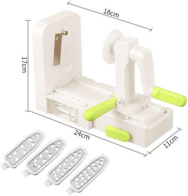 감자 국수 기계 파스타 샐러드 제면기 면뽑는 파스타, 1개, 접이식 타입 두껍고얇은4개의칼날