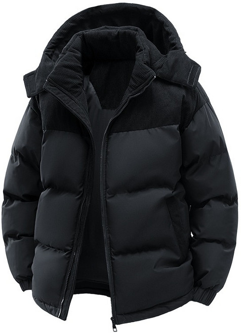 ANYOU 남자 패딩 도톰 캐주얼 코듀로이 코트 패딩점퍼