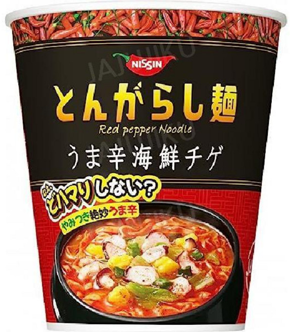 닛신 돈가라시멘 일본 치즈 양념치킨 맛 컵라면 톤가라시멘 65g x 12개