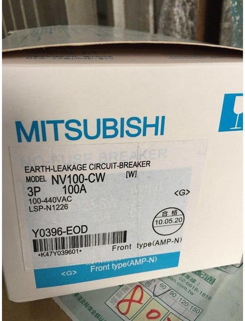 三菱 漏電斷路器 NV100-CW 3P, 1個, 75A