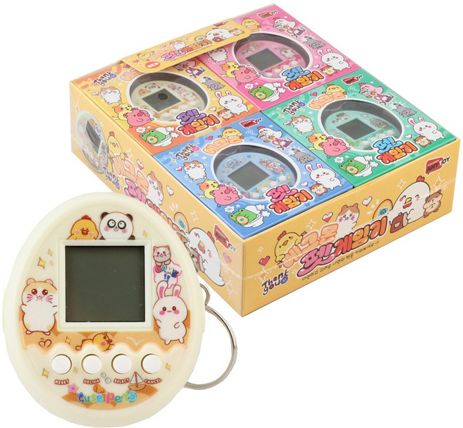 에그몬 펫 키우기/애니멀 다마고치 장난감 완구 키링, 랜덤(색상선택불가), 8개