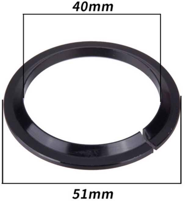 호환 ZTTO 자전거 헤드셋 베이스 링 알루미늄 합금 테이퍼 28.6mm 스트레이트 튜브 자전거 포크 오픈 크라운 변환 어댑터 39.8mm 1 12 인치, [02] 40 1.5 Tapered, 1개, [02] 40 1.5 Tapered