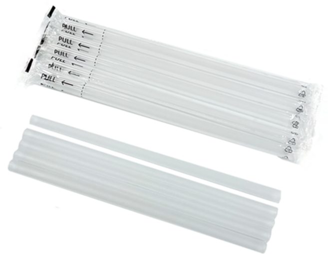 원바이 이지컷 빨대 12.0 mm x 250 mm 개별포장 2400개 (투명), 12개, 200개입