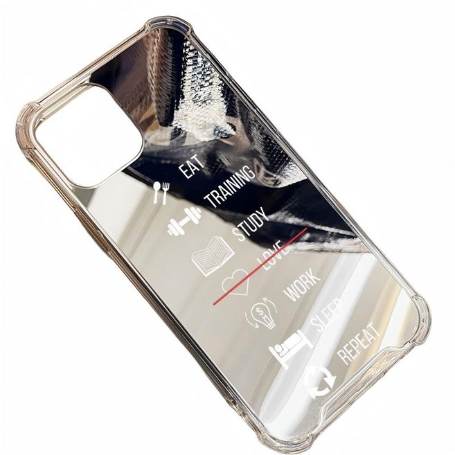 자율 디자인 미러 실리콘 아이폰 호환 케이스