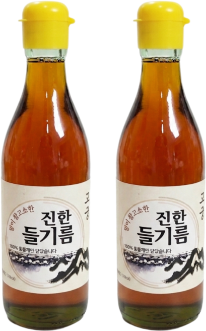 전통압착 고소한 통들깨 100% 방앗간 고궁들기름(주)경성, 350ml, 2개