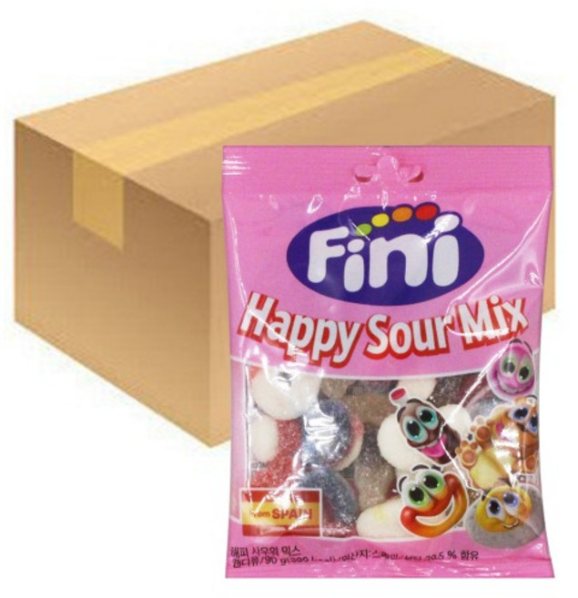 Fini 해피 사우워 믹스젤리, 90g, 24개
