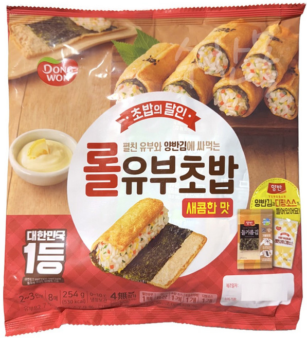 동원 롤 유부초밥 새콤한맛 254g, 5개