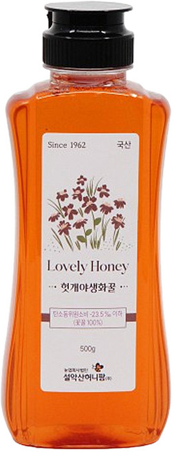 설악산허니팜 꽃꿀100% 헛개야생화꿀, 500g, 1개