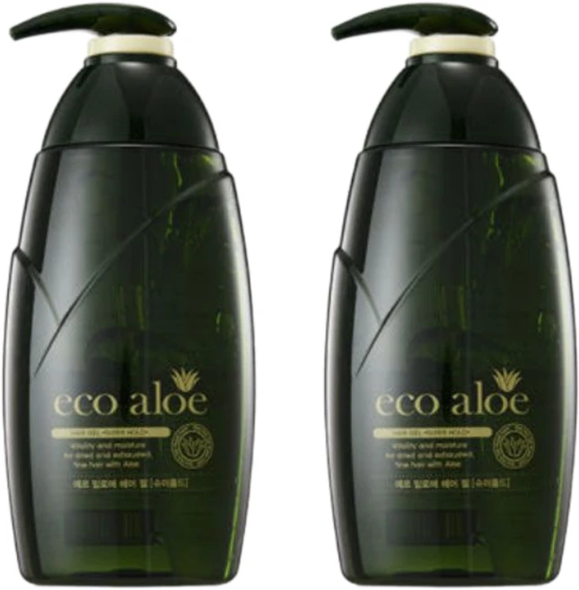 로제화장품 에코 알로에 헤어젤, 530ml, 2개 - 쿠팡