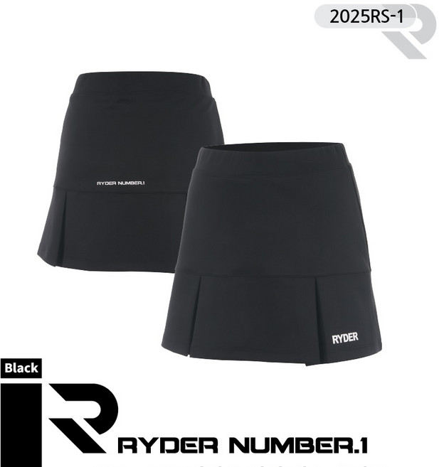 라이더 치마바지 배드민턴 스커트 블랙 2025RS-1