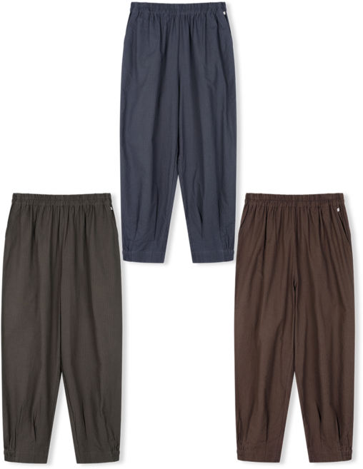 [편한생활한복] 남성 개량한복 체크 순면 바지