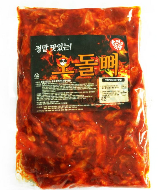 화진 양념 오돌뼈 볶음 오돌갈비 밀키트 370g, 보통맛, 1개