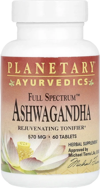 Planetary Herbals Ayurvedic Full Spectrum™ 아슈와간다 570mg 60정, PlanetaryHerbalsAyurvedicFullS, 1개 - 쿠팡