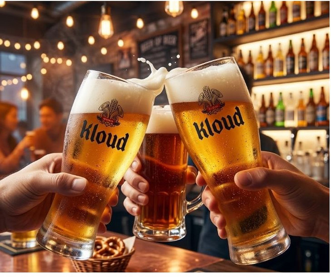 클라우드맥주잔 클라우드생맥주잔, 1개