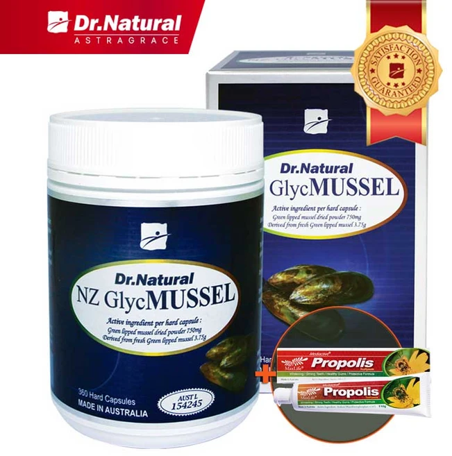 닥터내츄럴 뉴질랜드초록홍합파우더 750mg 360캡슐 NZ Glyc Mussel, 1개, 360정 - 쿠팡