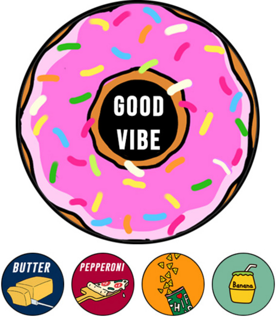 과자 우유 일러스트 자석 그립톡 핑거 스마트톡 링, 하트 블랙, 33. 타이거 시리얼, 1개