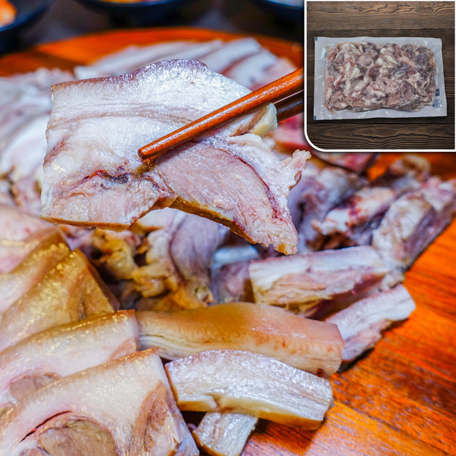 모두의국밥 삶은돼지머리슬라이스 1kg 순대국밥 재료 머릿고기수육 간편국밥용 밀키트, 1개