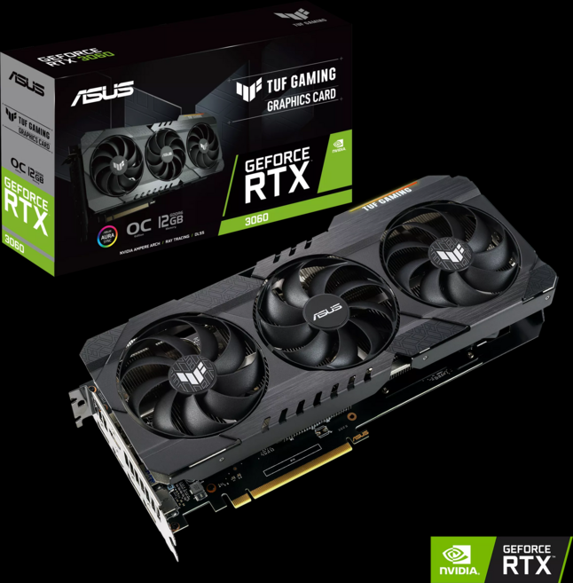 TUF-RTX3060-O12G-GAMING 중고 터프 3팬, 3060 12G
