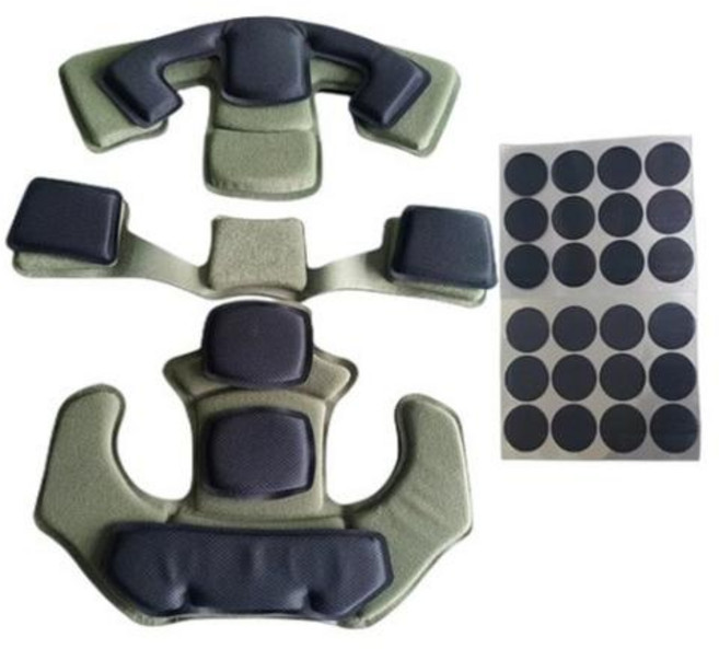 전술헬멧 웬디 헬멧 서스펜션 시스템 끈 FAST MICH 야외 사냥 BK DE RG 액세서리, 02 Sandy lining, 1개