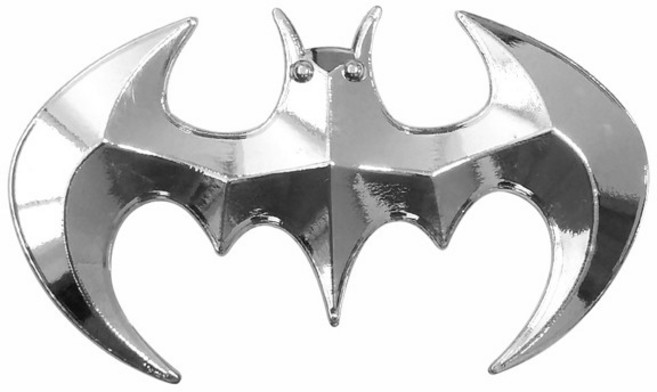 라온하제 3D 자동차 배트맨 엠블럼 입체 메탈스티커 박쥐 로고 포인트 장식 금속 배지 카 오토바이 액세서리 실버