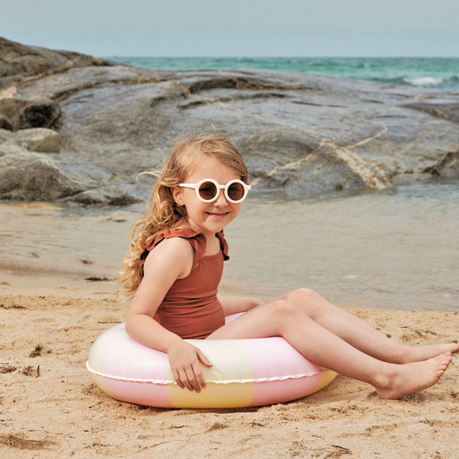 클래식 플로트 감성튜브 어린이 성인 원형 물놀이용품 튜브, 1개, 어린이 프렌치 로즈 (PPK1)