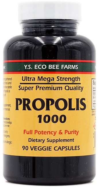 Y.S. 에코비팜스 꿀벌 프로폴리스 1000 90정 베지캡슐 (1정당 500mg), 1개