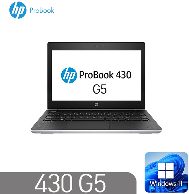 [HP 430G5] 프로북 윈도우11Pro 인텔 8세대 i5-8350 8G SSD256G HD620 13.3풀HD, 430 G5, WIN11 Pro, 8GB, 256GB, 코어i5, 실버