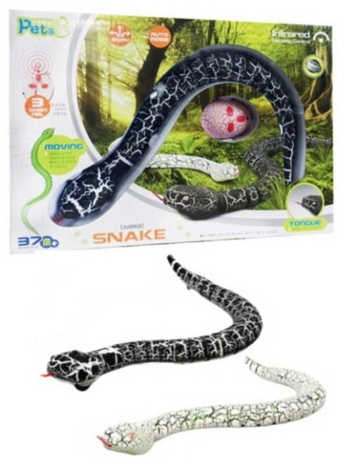 무선조종 스네이크 뱀 rc 색상랜덤, 1개