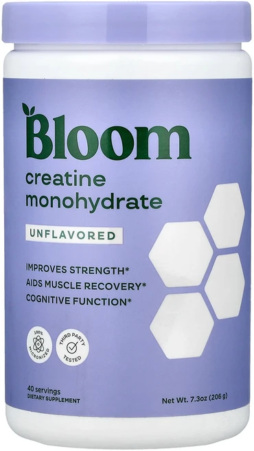 Bloom 크레아틴 일수화물 무맛 (7.3oz) - 206 g, 206g, 1개 - 쿠팡