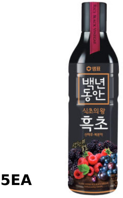 샘표 백년동안 산머루 복분자 과일흑초, 900ml, 5개