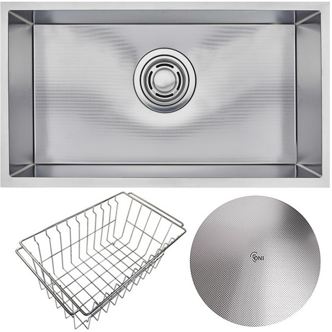 백조씽크 고니 ECNR8310 엠보 사각싱크볼 싱크볼교체, 1세트