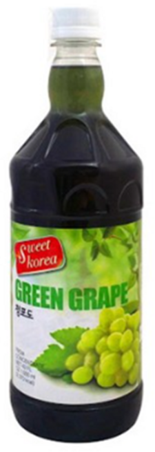 스위트코리아 청포도 액상 음료, 1L, 4개