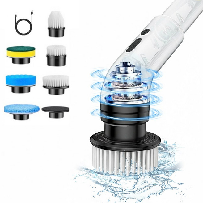 실벤스 강력모터 욕실 전동솔 브러쉬 다용도 무선, 1개, RV-3005 실벤스 강력모터 전동 청소솔