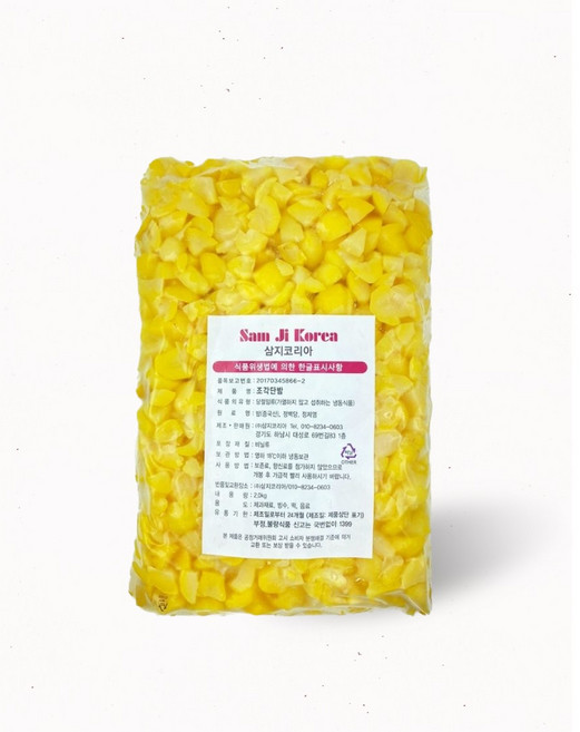 떡드림 조각 단밤 (냉동) / 떡 빵 빙수 음료 디저트 제과 베이킹 재료, 1개, 2kg