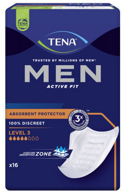 테나 맨 16매 1팩(레벨3) 요실금패드 남성전용, 16매입, 1개