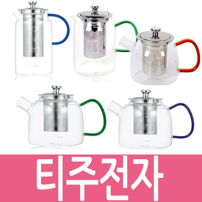 이탈리아노 티주전자 티포트 내열유리, 티주전자600ml, 1개