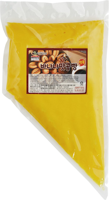 커피콩빵 반죽 1kg 바나나맛 홈베이킹 카페 디저트, 3개