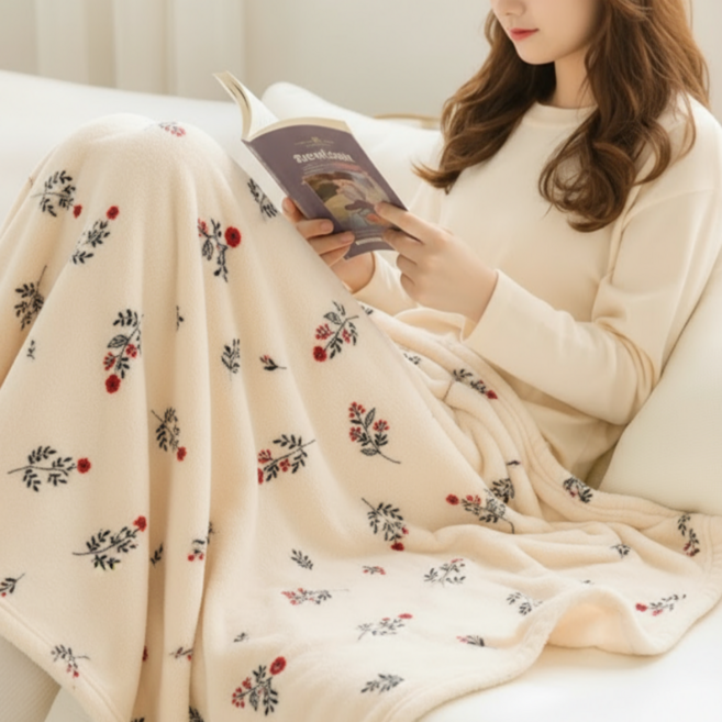 보들이 고밀도 극세사 담요 블랭킷