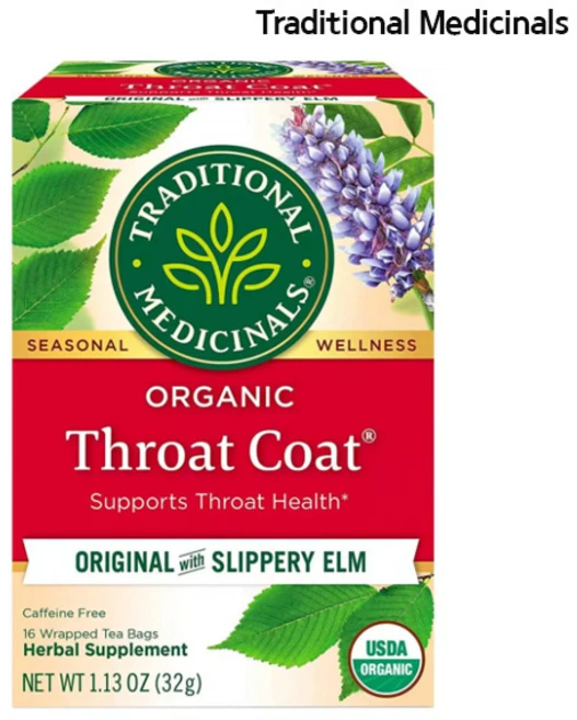 트레디셔널 메디셔널 유기농 Throat Coat 오리지널 느릅나무 티백 16개입/디카페인, 1개, 16개입, 32g - 쿠팡