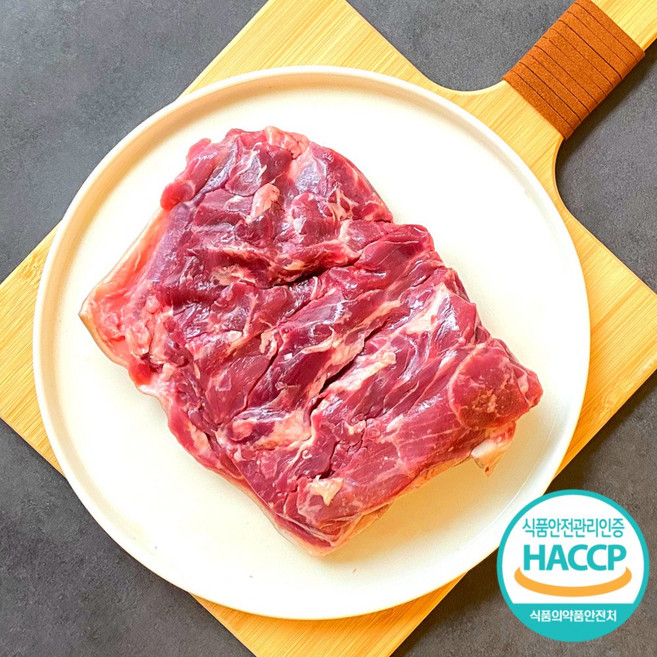 1등급 국내산암컷 흑염소 염소고기 목심 목살 정육, 1개, 500g