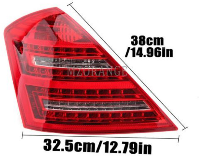 테일 램프 후미등 데루등 메르세데스 벤츠 W221 S 클래스용 LED 후방 어셈블리 2007 2008 2009 안개등 방향 지시등 브레이크 자동차 액세서리, Only 1pc left, 1개