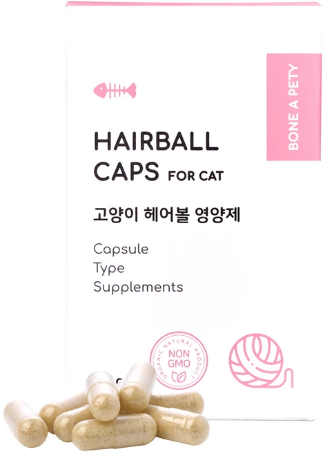 본아페티 고양이 영양제, 60정, 헤어볼, 2개 - 쿠팡