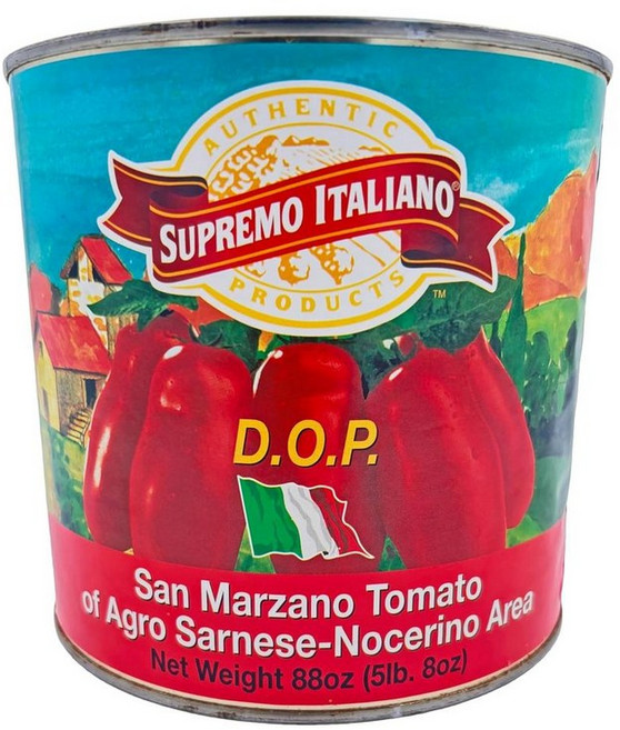 Supremo Italiano DOP 산 마르자노 껍질 벗긴 통자두 토마토, 1개